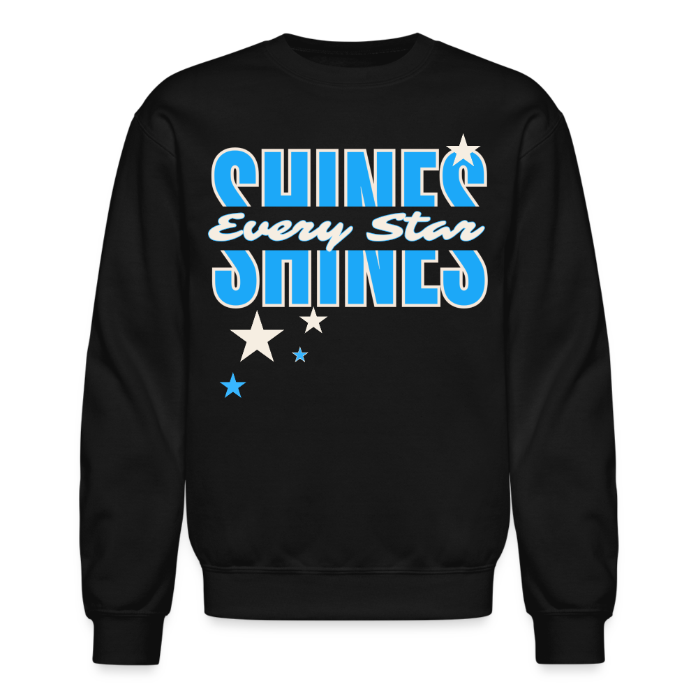SHINE - EVERY STAR Crewneck Sweatshirt - black