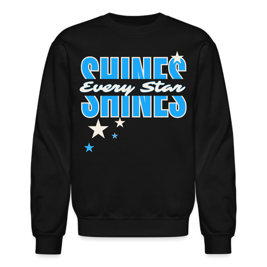 SHINE - EVERY STAR Crewneck Sweatshirt - black
