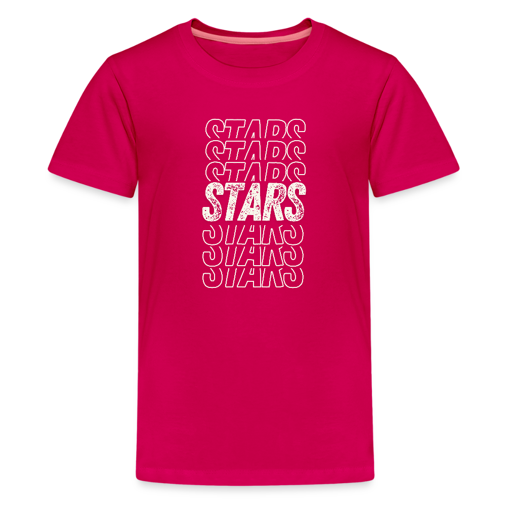 Stars on repeat Youth T-Shirt - dark pink