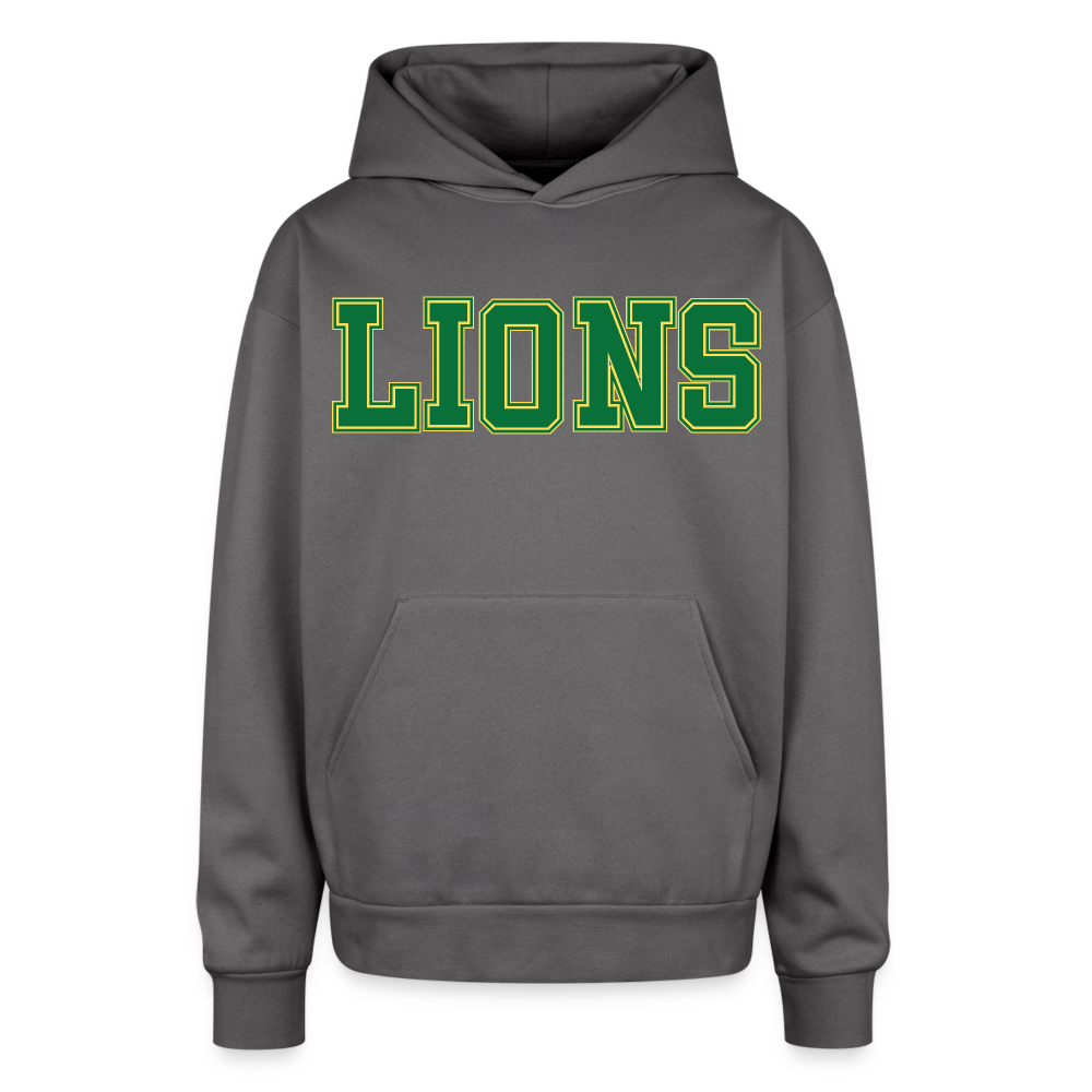 LIONS - Women's Oversized Hoodie - graphite gray
