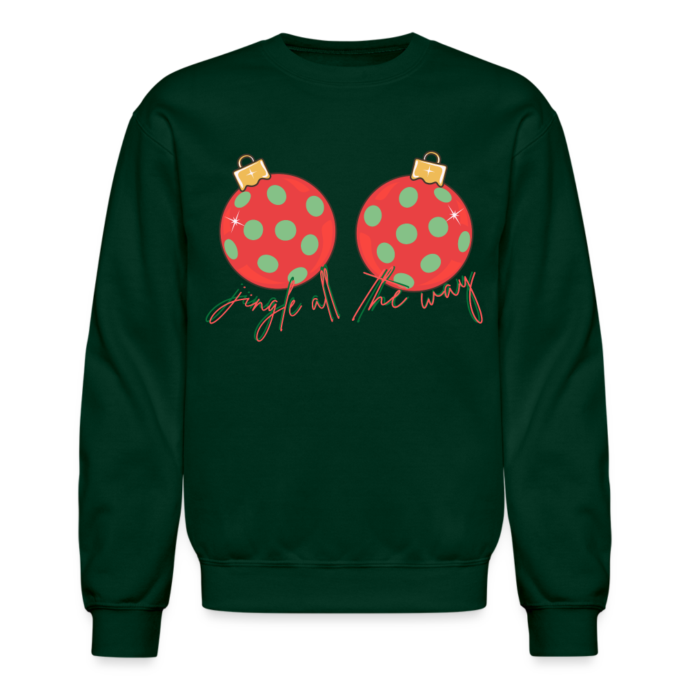 Jingle all the way Crew - HOLIDAY - forest green
