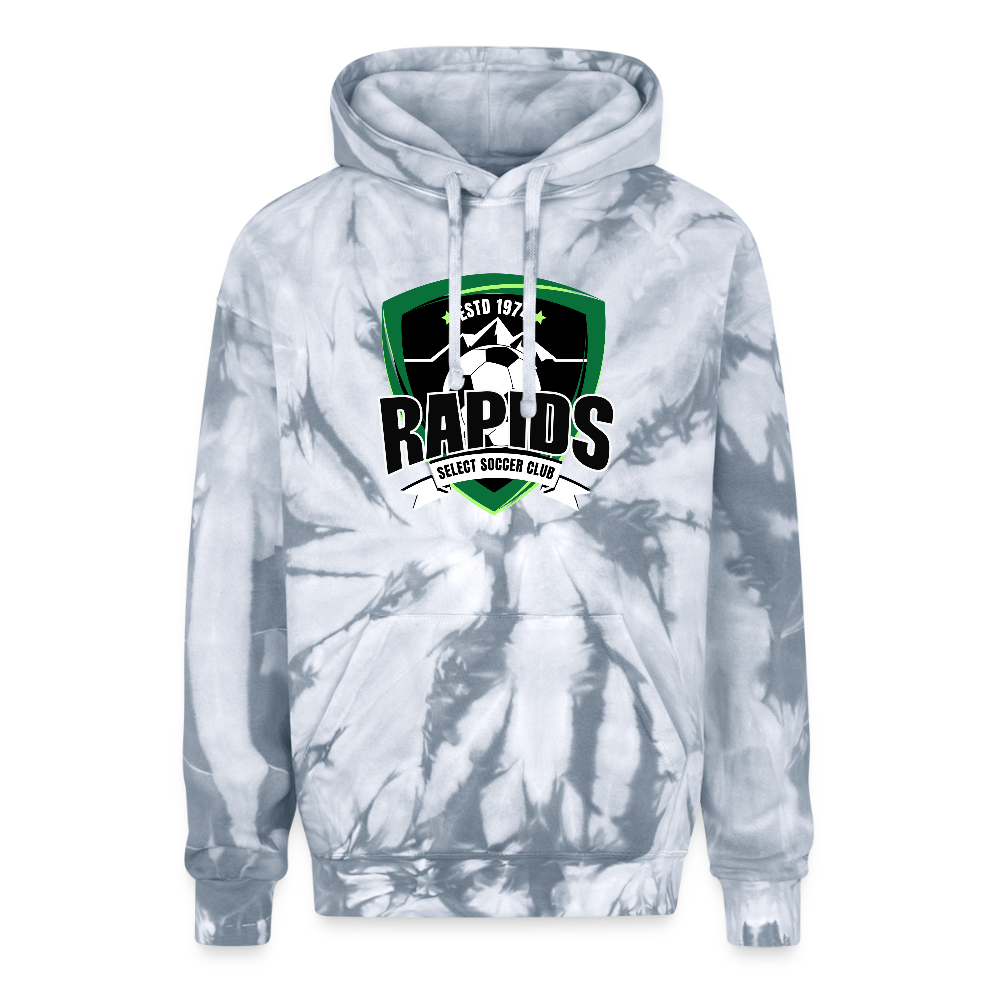 RAPIDS  Tie Dye Hoodie - spider silver