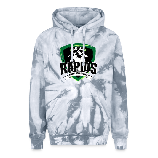 RAPIDS  Tie Dye Hoodie - spider silver