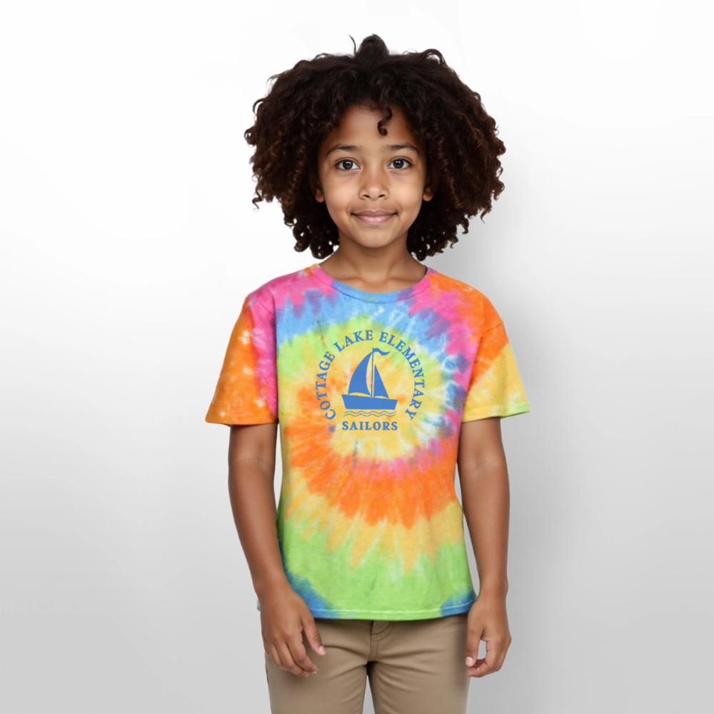 CL Spring | Colors | Kid's Tie Dye T-Shirt - rainbow