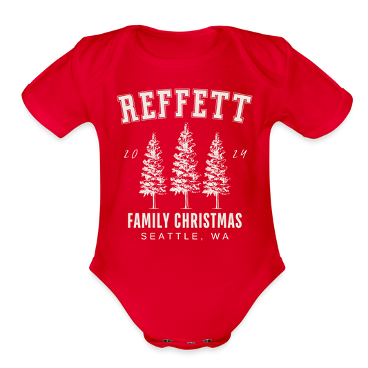 REFFETT HOLIDAY - Baby Onsie - red