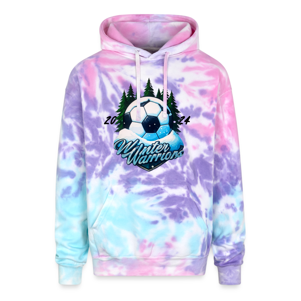 Vivienne | Winter Warrior Tie Dye Hoodie - cotton candy