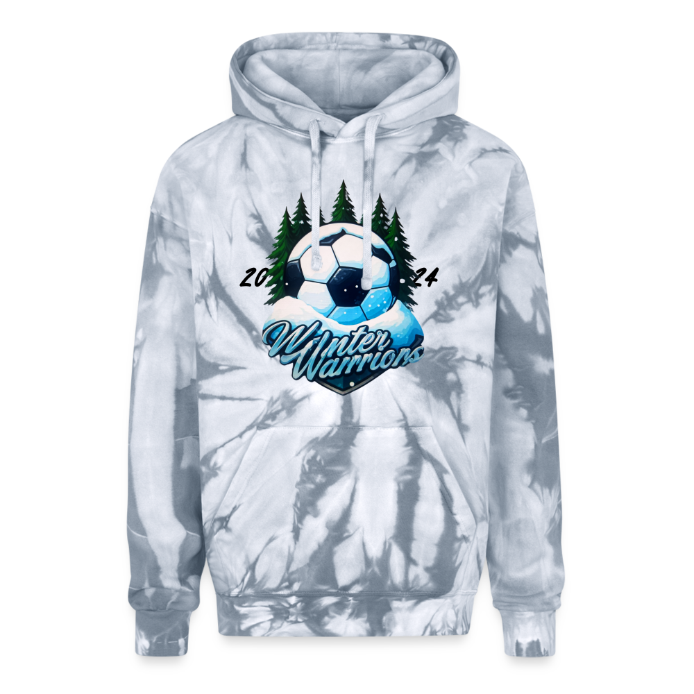 Julia | Winter Warriors Tie Dye Hoodie - spider silver