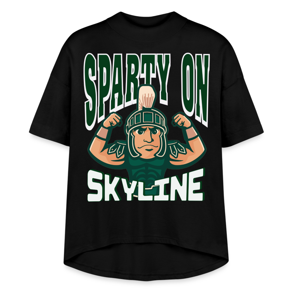 MUSCLE SPARTY ON Women's Hi-Lo Tee - black