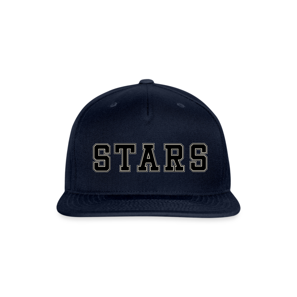 BLACK STARS Snapback Baseball Cap - navy