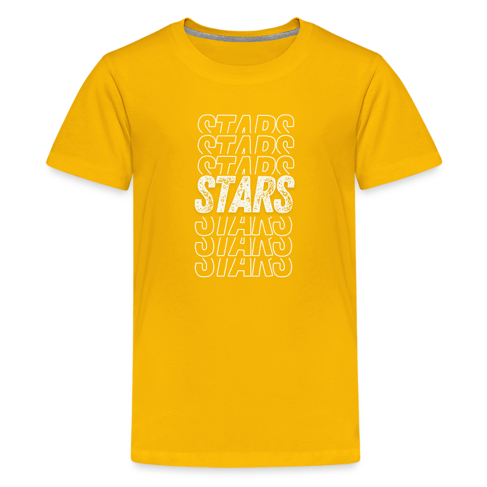 Stars on repeat Youth T-Shirt - sun yellow
