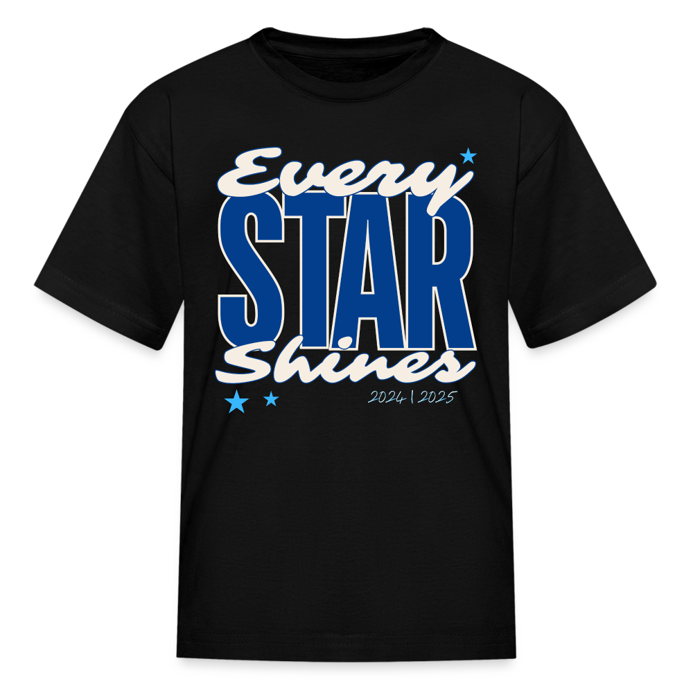 EVERY STAR SHINES Kids' T-Shirt - black