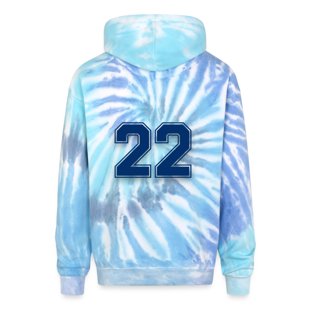 22 | Winter Warriors Tie Dye Hoodie - blue lagoon