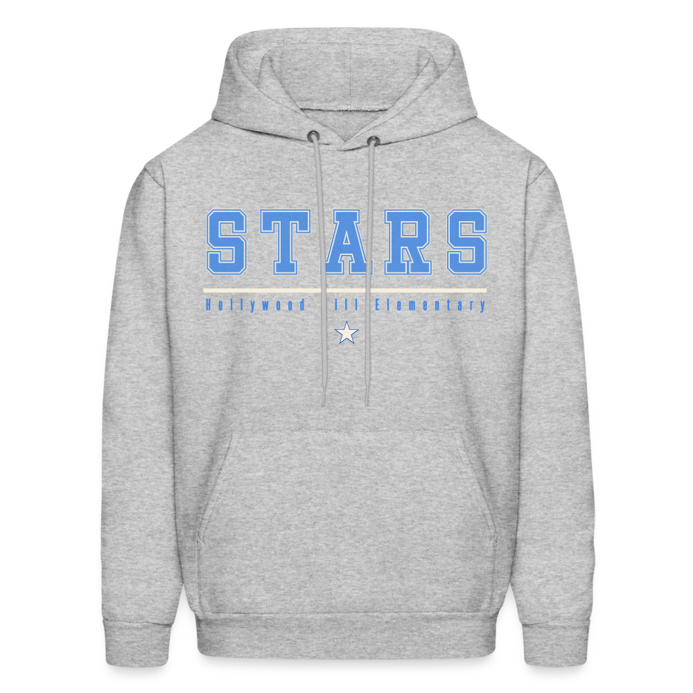 STARS UNDERLINED WITH STAR Adult Hoodie - heather gray