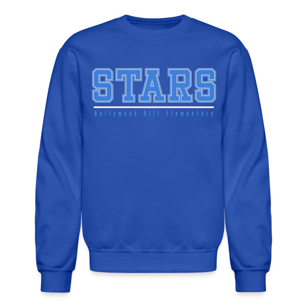 STARS UNDERLINE Crew - royal blue