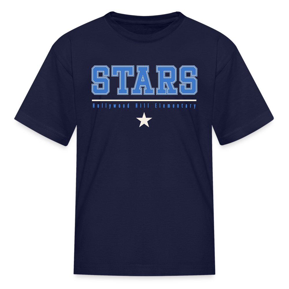 STARS UNDERLINED WITH STAR Kids Tagless T-Shirt - navy