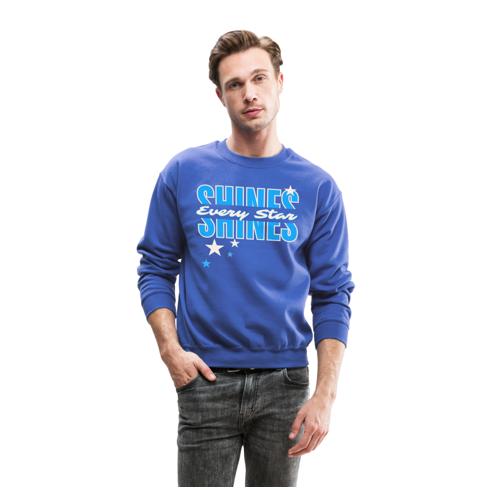 SHINE - EVERY STAR Crewneck Sweatshirt - royal blue