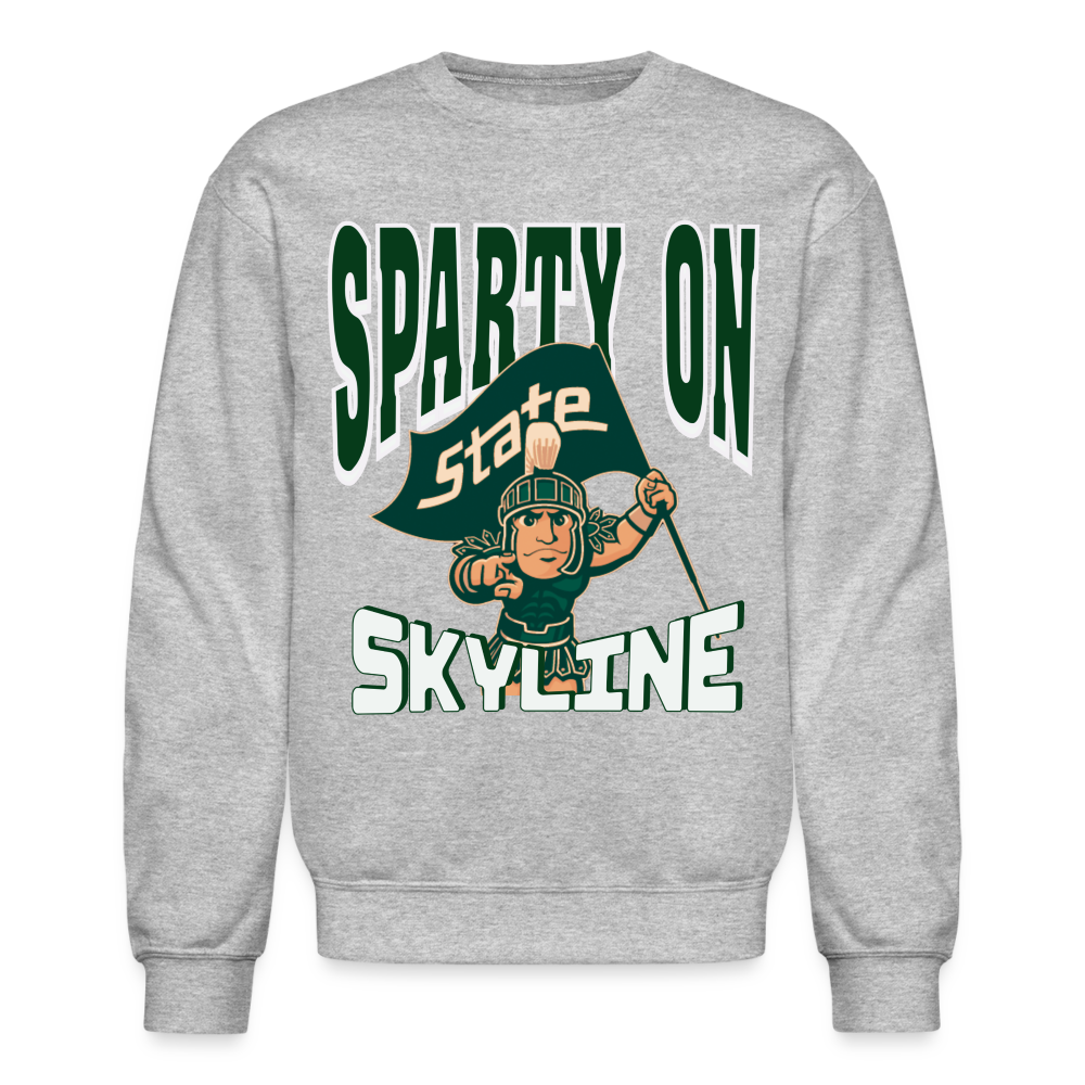 SPARTY ON STATE Crewneck - heather gray