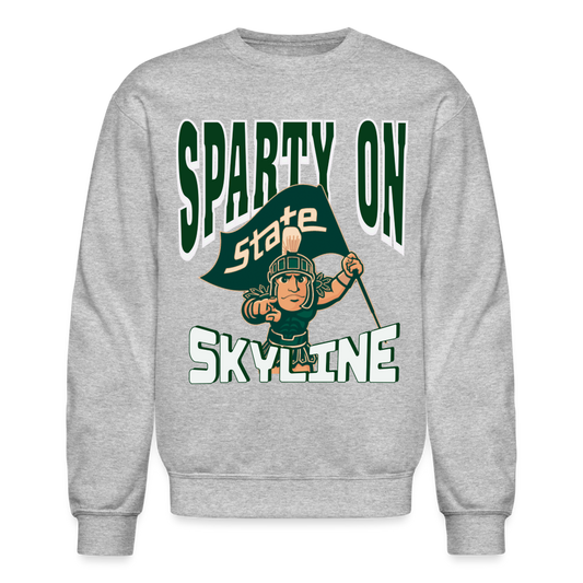 SPARTY ON STATE Crewneck - heather gray