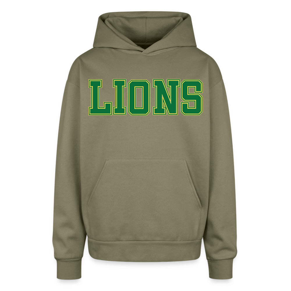 LIONS - Women's Oversized Hoodie - olive