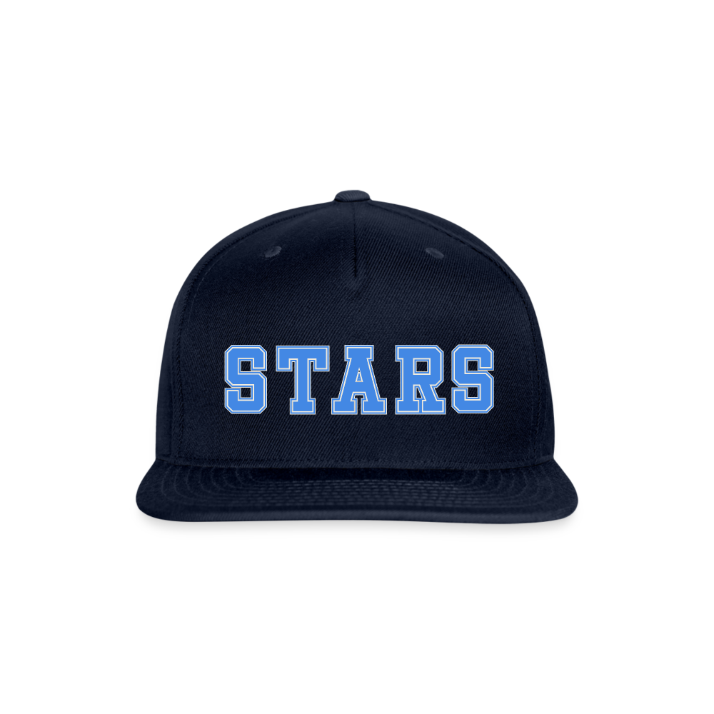 STARS Snapback Baseball Cap - navy