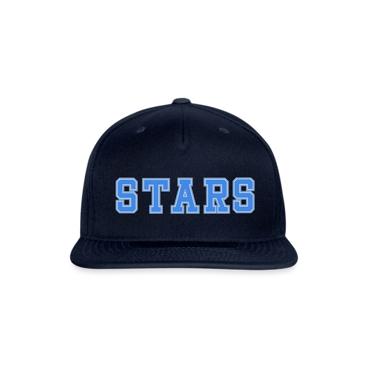 STARS Snapback Baseball Cap - navy