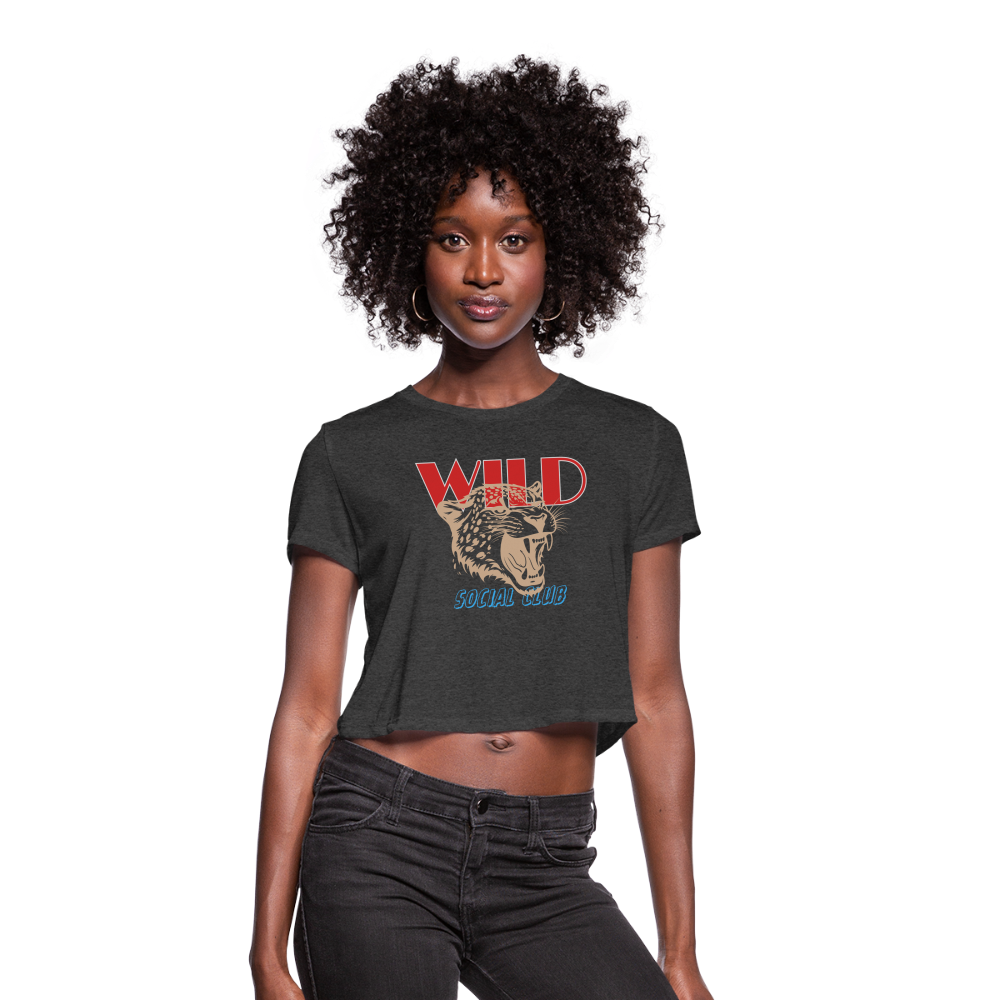 WILD Cropped T-Shirt - deep heather