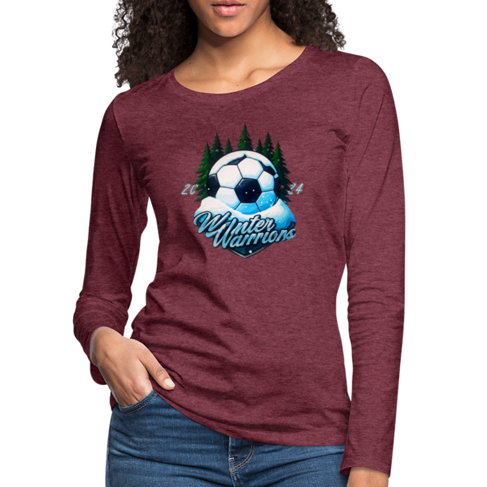 Winter Warrior's Long Sleeve T-Shirt - heather burgundy