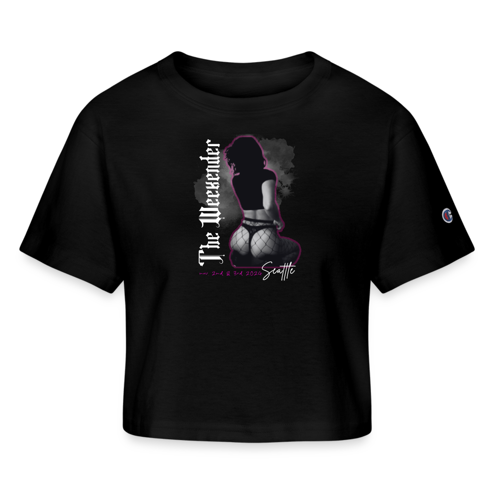 The Weekender 24 Cropped T-Shirt - black