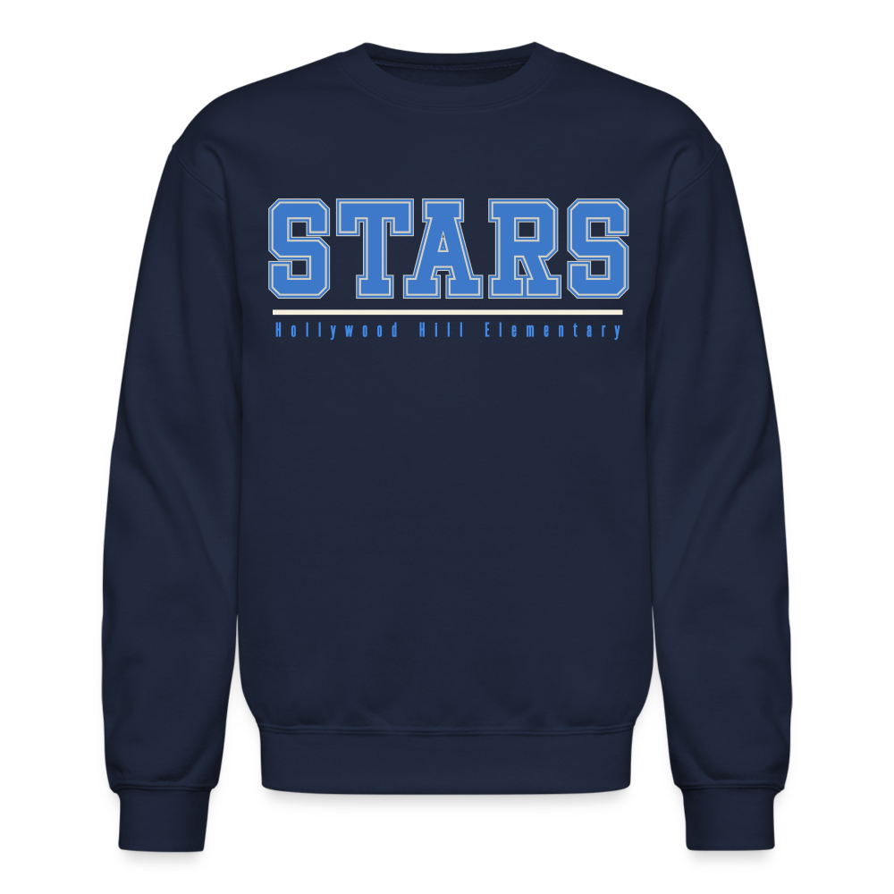 STARS UNDERLINE Crew - navy