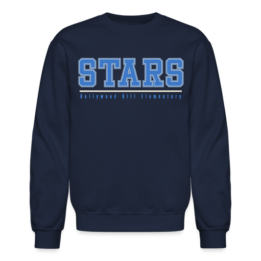 STARS UNDERLINE Crew - navy