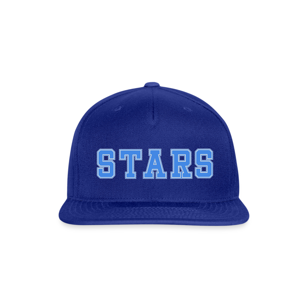 STARS Snapback Baseball Cap - royal blue