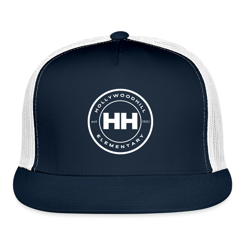 HHE MONOGRAM Trucker Cap - navy/white