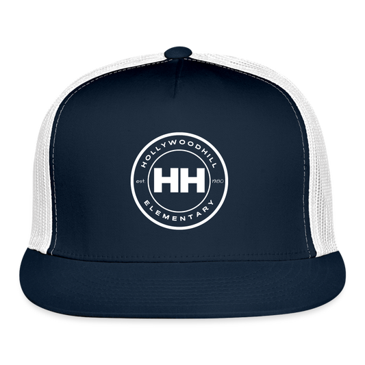 HHE MONOGRAM Trucker Cap - navy/white