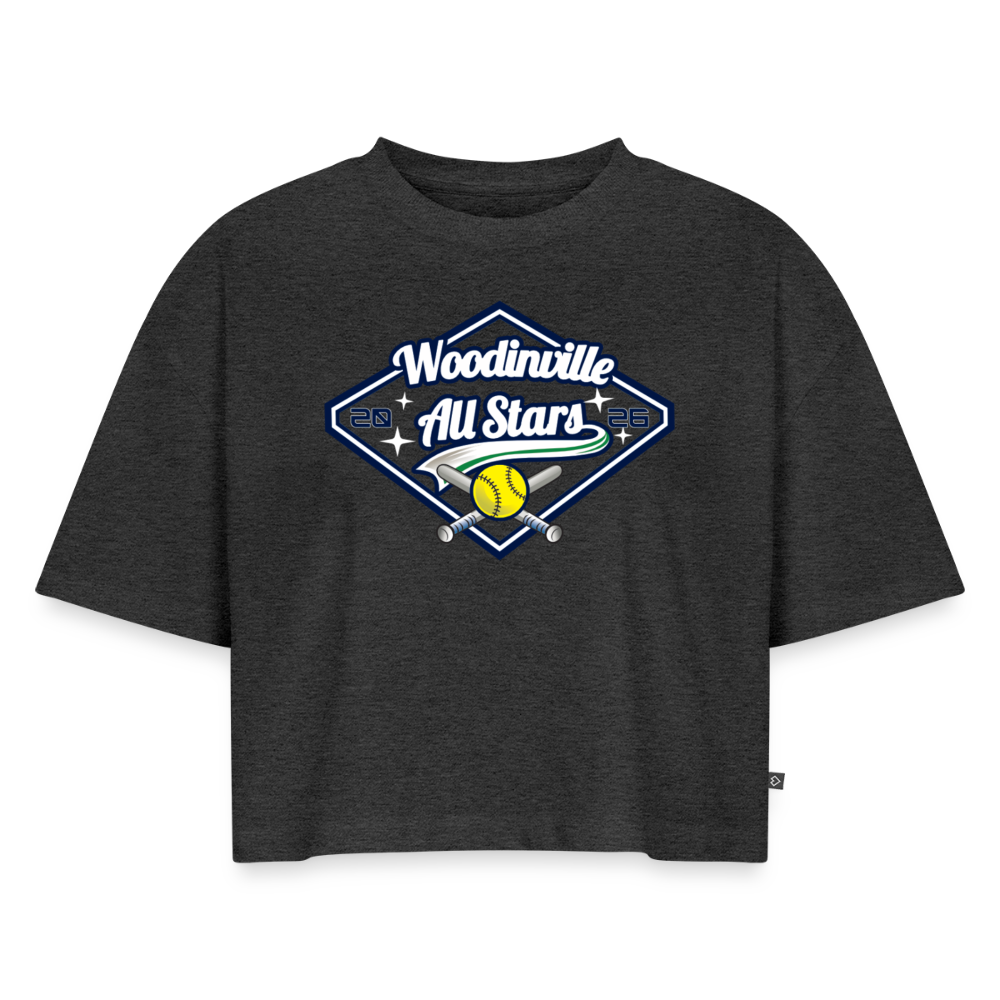 All Stars | Women's Flow Cropped T-Shirt - heather anthracite