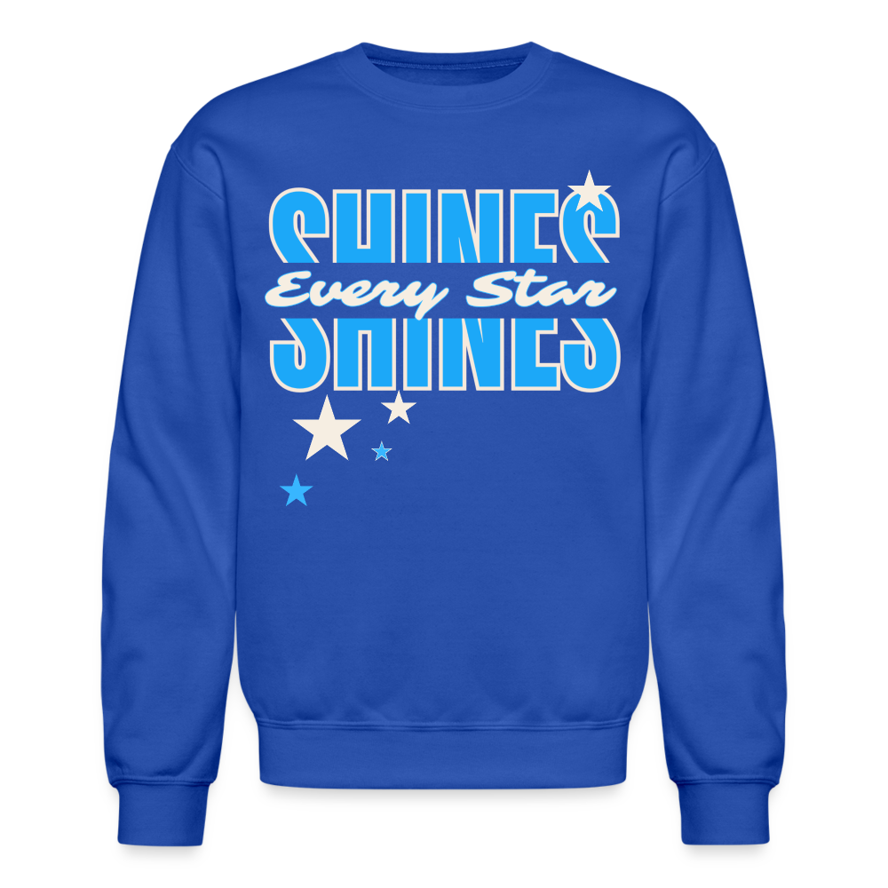SHINE - EVERY STAR Crewneck Sweatshirt - royal blue