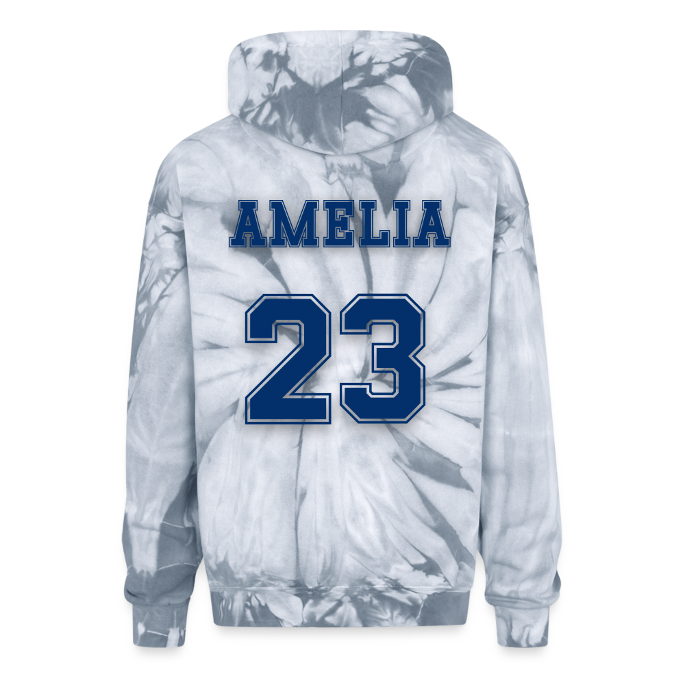Amelia | Winter Warriors Tie Dye Hoodie - spider silver