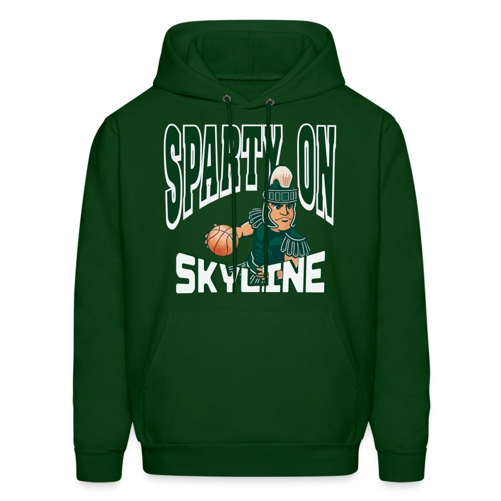 SPARTY ON BBALL Hoodie - forest green
