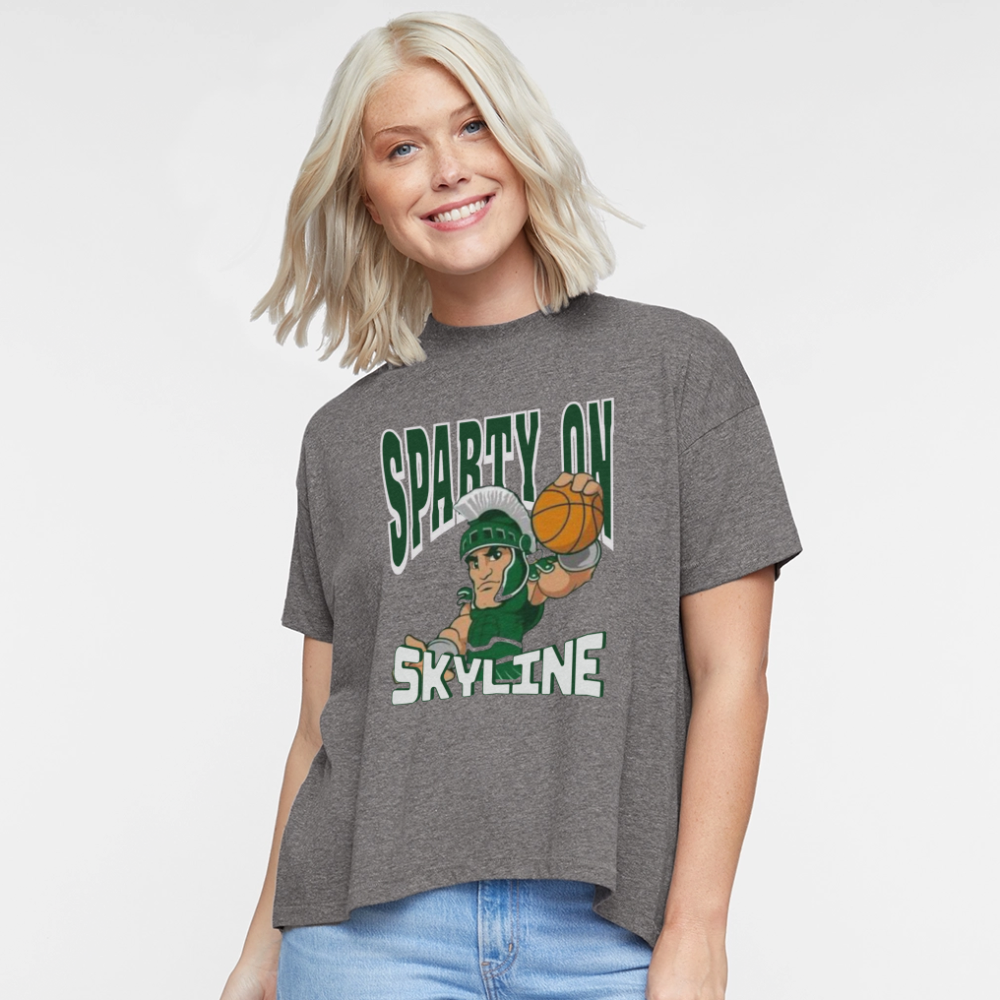 SPARTY ON Women's Hi-Lo Tee - granite heather