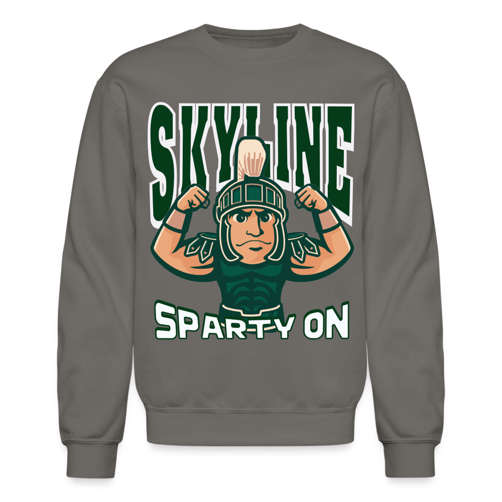 SKYLINE MUSCLE Crewneck Sweatshirt - asphalt gray