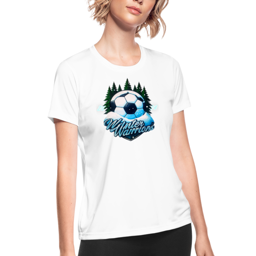 Winter Warrior's Moisture Wicking Performance T-Shirt - white