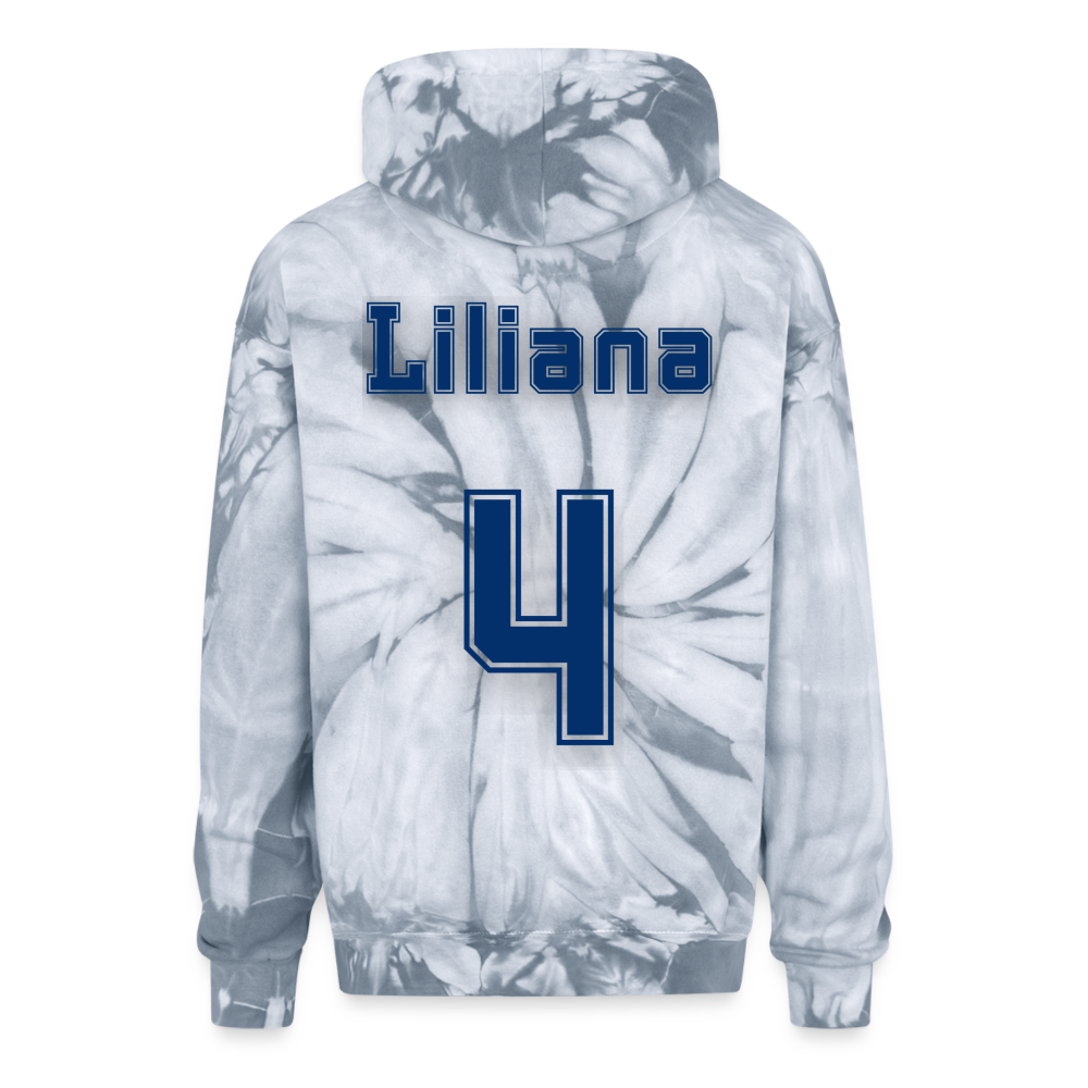 Liliana | Winter Warriors - Tie Dye Hoodie - spider silver