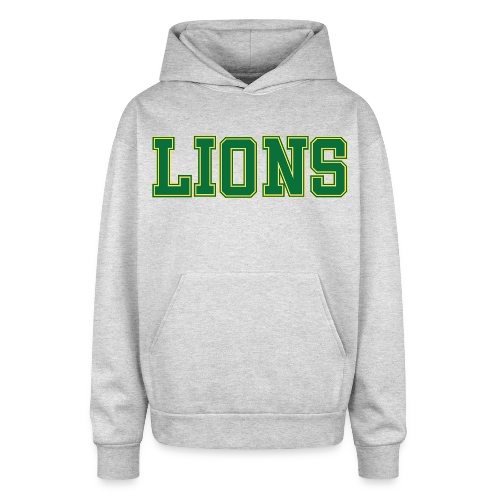 LIONS - Women's Oversized Hoodie - heather grey