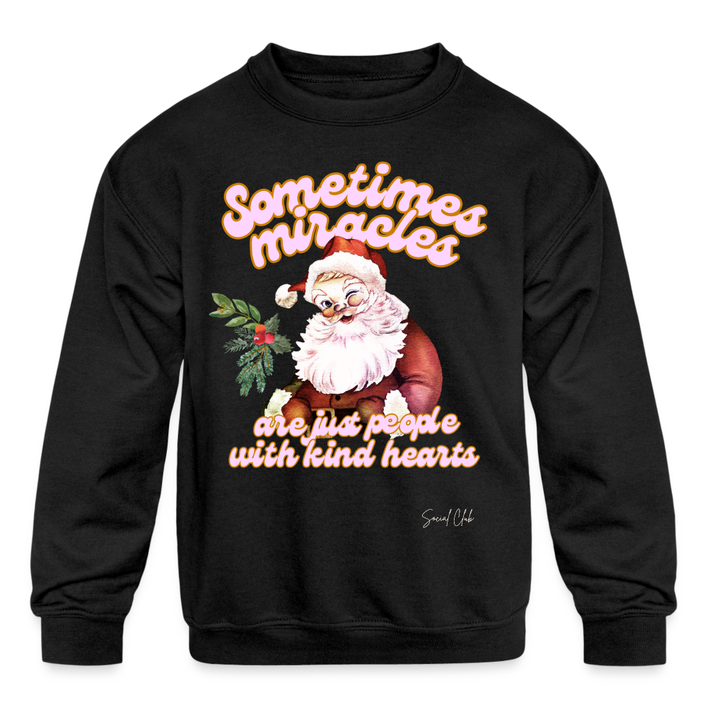 MIRACLES Kids' Crewneck Sweatshirt - black