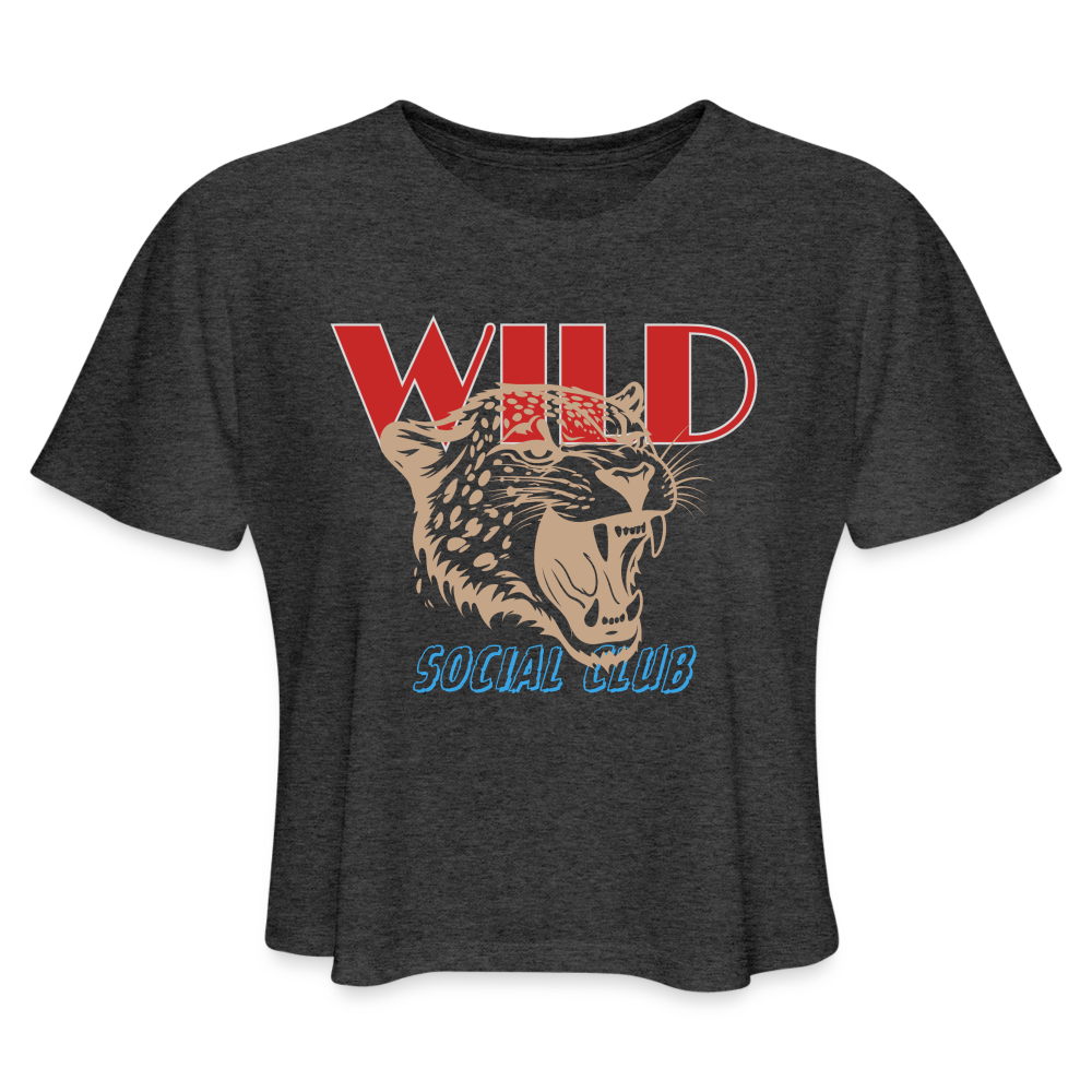 WILD Cropped T-Shirt - deep heather