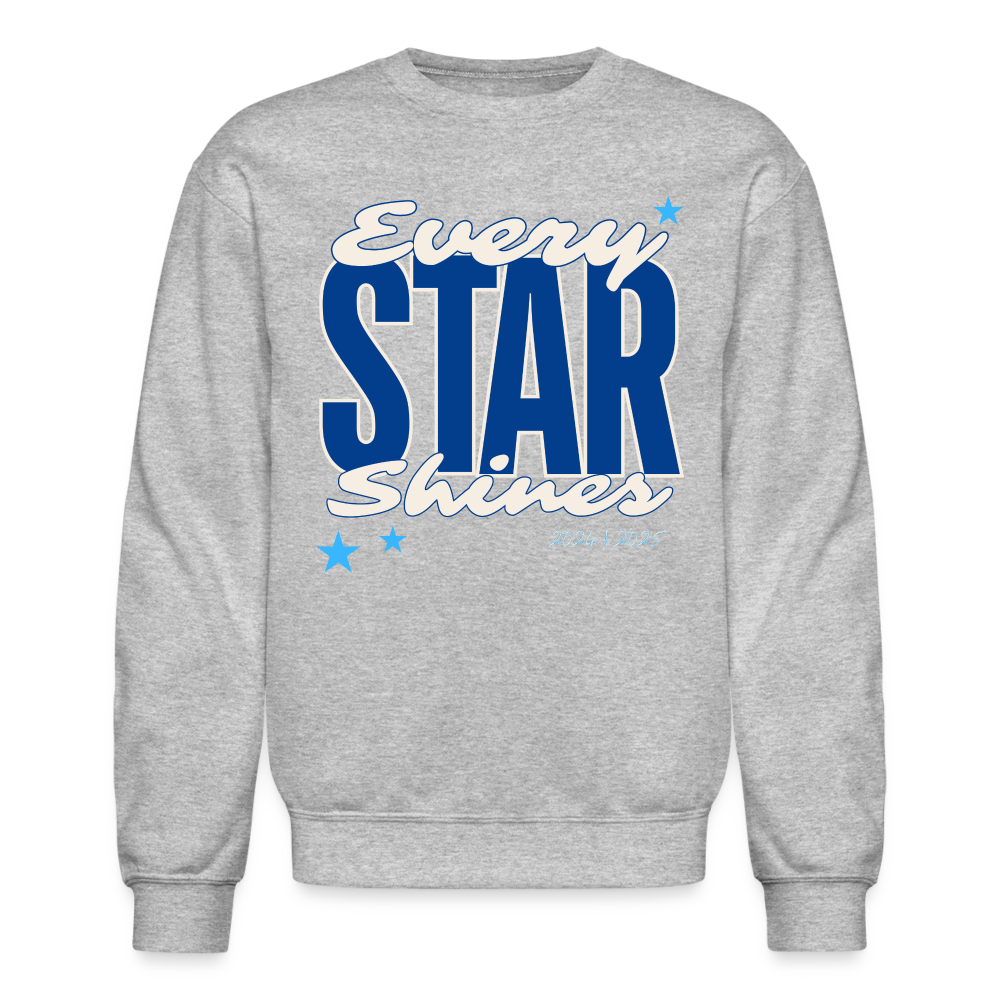 EVERY STAR SHINES Crewneck Sweatshirt - heather gray