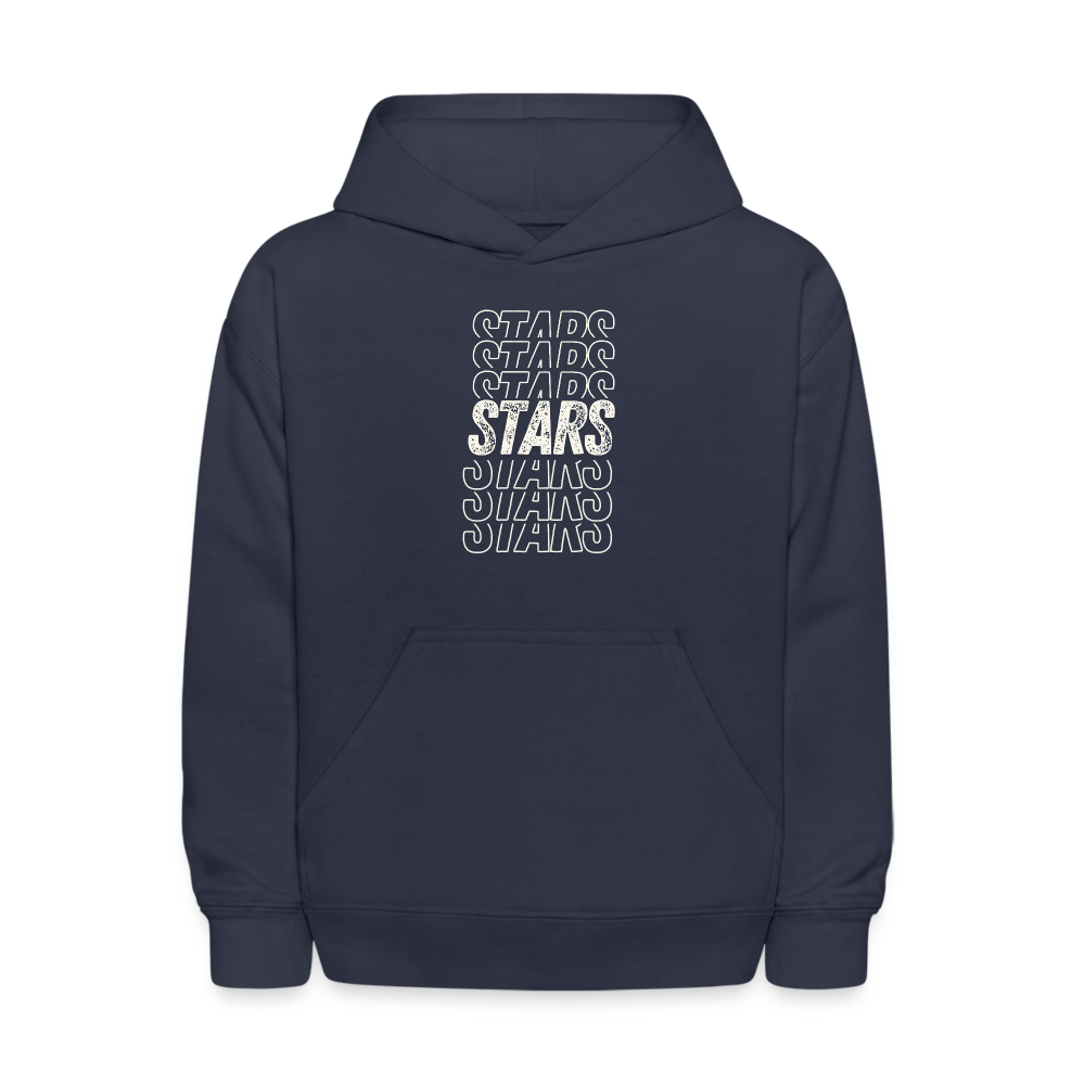 STARS ON REPEAT Kids' Hoodie - navy