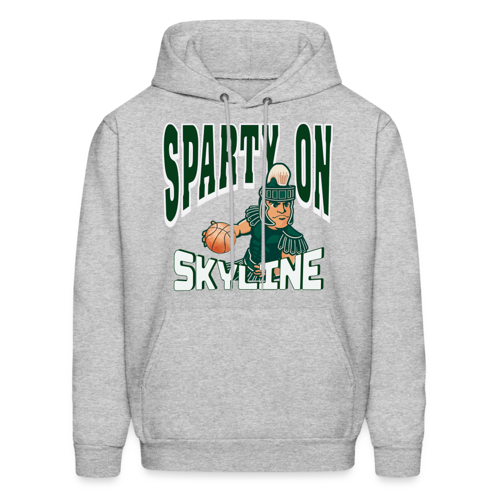 SPARTY ON BBALL Hoodie - heather gray