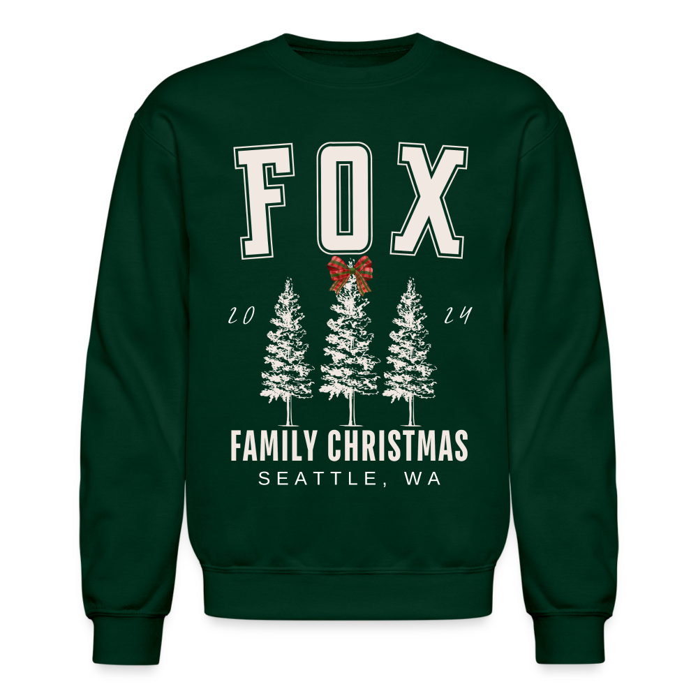 Fox Family BOW Crew 24 - forest green