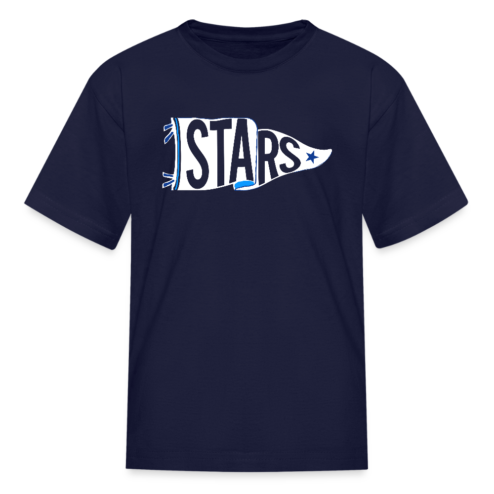 HH STAR PENNANT W/ BLUE POP Kids' T-Shirt - navy