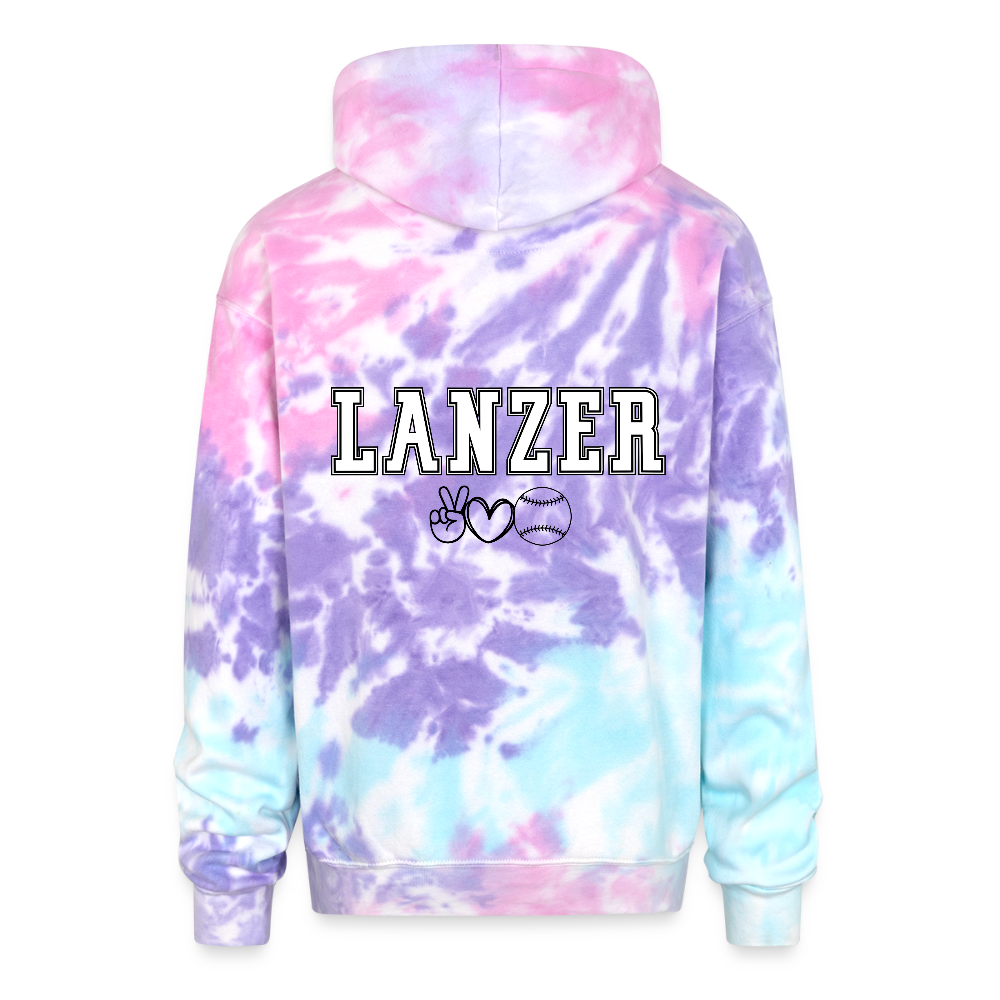 Thunder Dragons LANZER Pink Tie Dye Hoodie - cotton candy